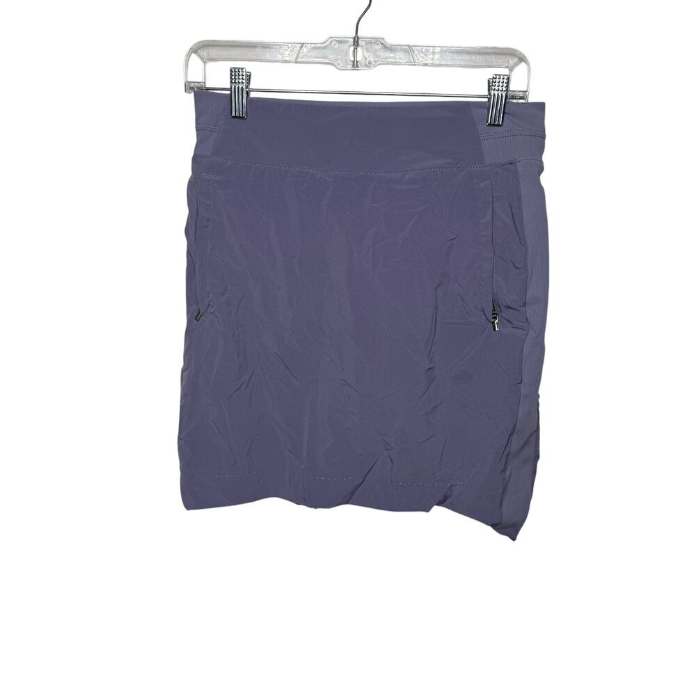 Athleta Brooklyn 16” Skort Purple Size 4 Tall Zipper Pockets Athletic Travel‎